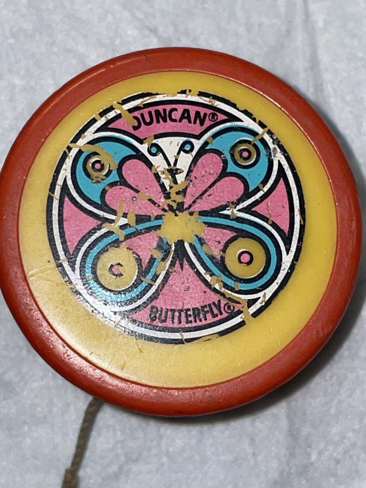 Vintage DUNCAN YO-YO Psychedelic Butterfly