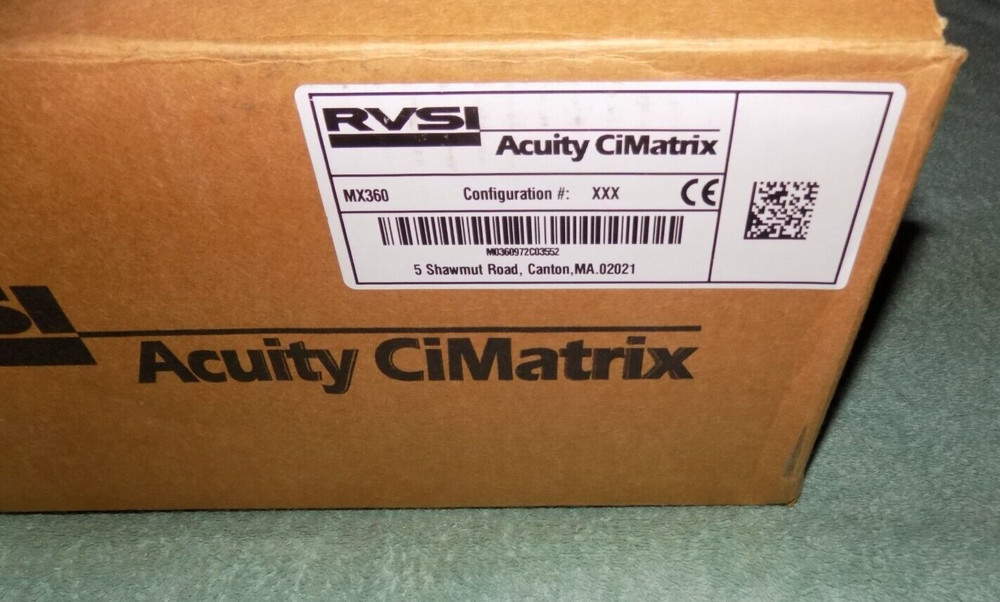 New RVSI Acuity CiMatrix MX360 ID Matrix Controller