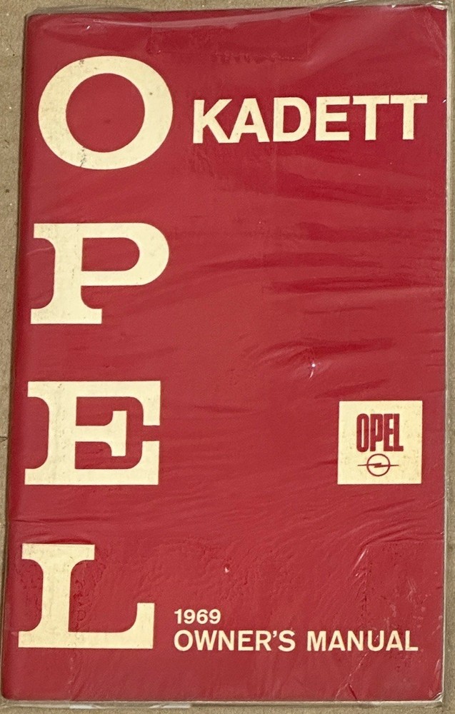 1969 OPEL KADETT OWNERS MANUAL OPERATORS USER GUIDE