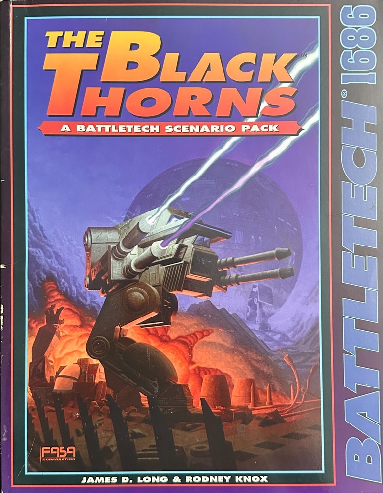 BattleTech 1686 The Black Thorns Scenario Pack OOP Sourcebook FASA 1994