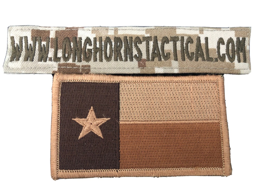 TEXAS TX STATE FLAG MILITARY PATCH HOOK LOOP Reversed Right Shoulder 4 PATCHES