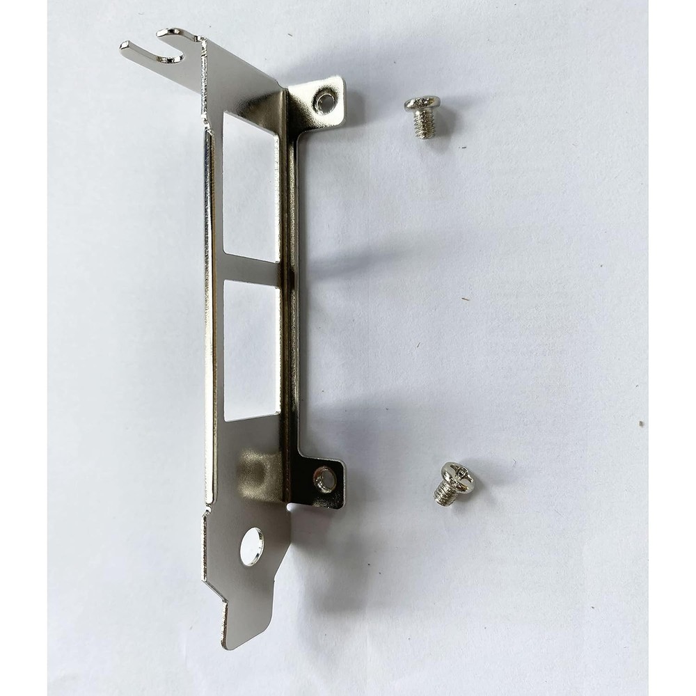 Low profile short bracket for network card with screws