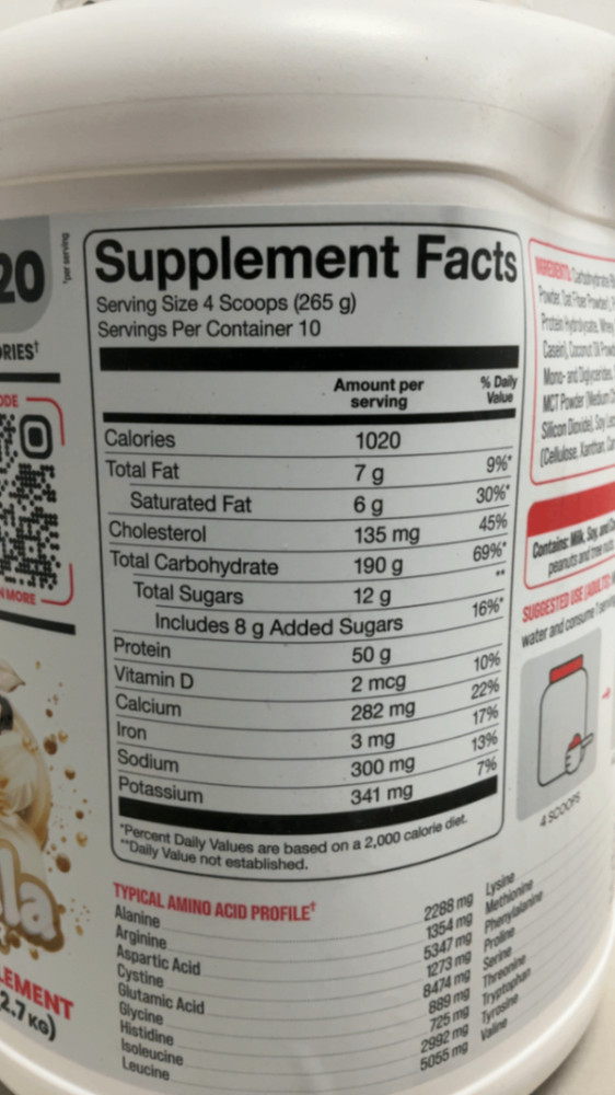 BASIC SUPPLEMENTS Mass Gainer Protein Powder