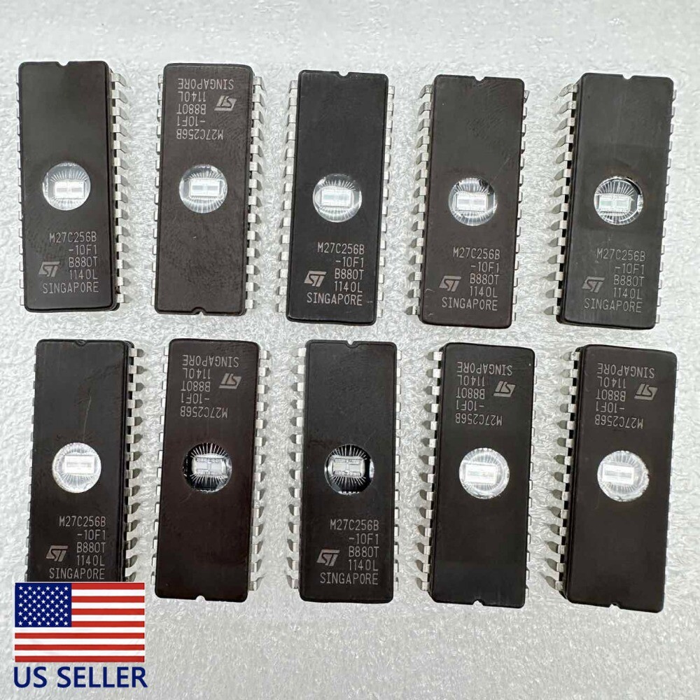 10PCS M27C256B-10F1 M27C256B EPROMs ST