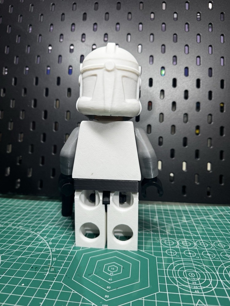 3D Printed - 9in - Star Wars LEGO INSPIRED CLONE TROOPER 104th Wolf Pack
