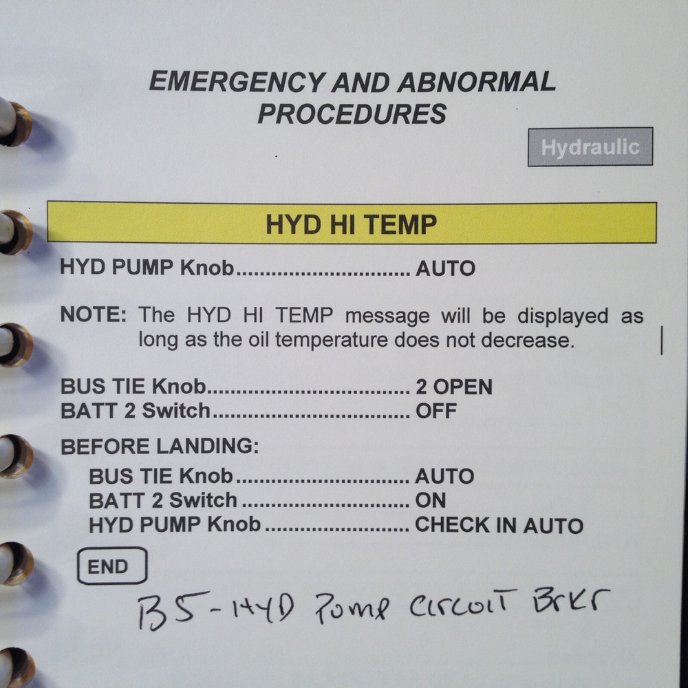 Embraer Phenom 100 QRH Quick Reference Handbook, United States.
