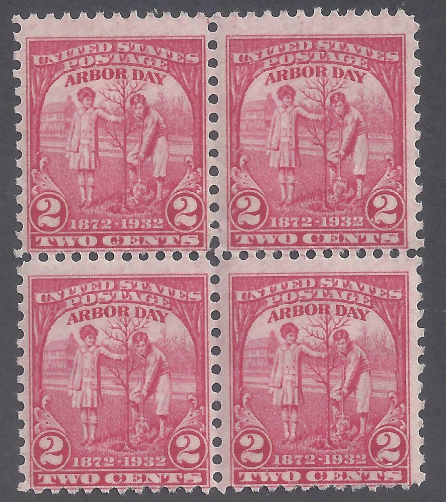 U.S. # 717 F-VFNH Block
