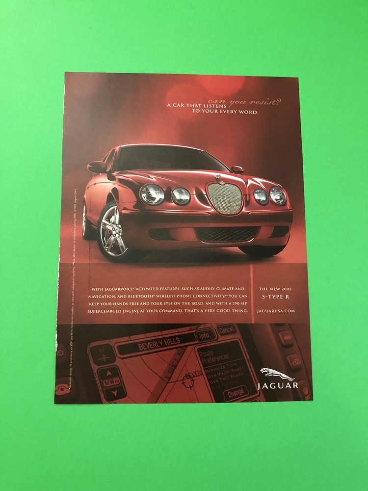 2005 2006 JAGUAR S-TYPE R ORIGINAL VINTAGE PRINT AD ADVERTISEMENT PRINTED A2