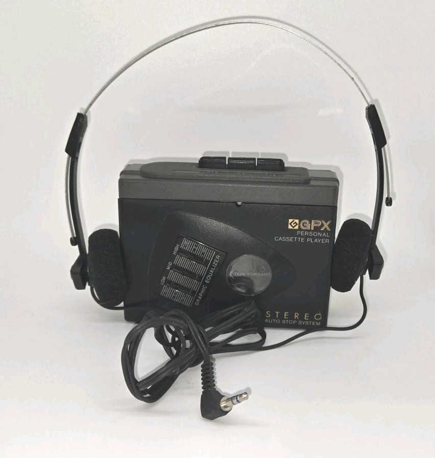 GPX Gran Prix C3033 Personal Stereo Cassette Player W/ Graphic Equalizer Tested
