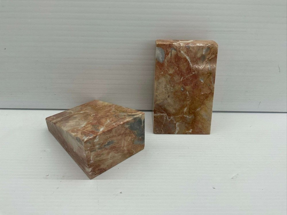 Marble Bookends 1 Pair Decorative Bookends Book Ends