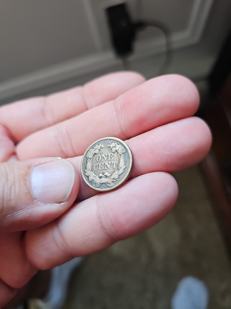 1857 Flying Eagle Cent - Rich Front & Back, F+ Details
