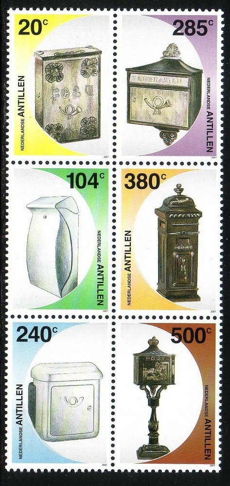 Netherlands - Dutch Antilles Issue 2007 (1793-1798) Post Boxes