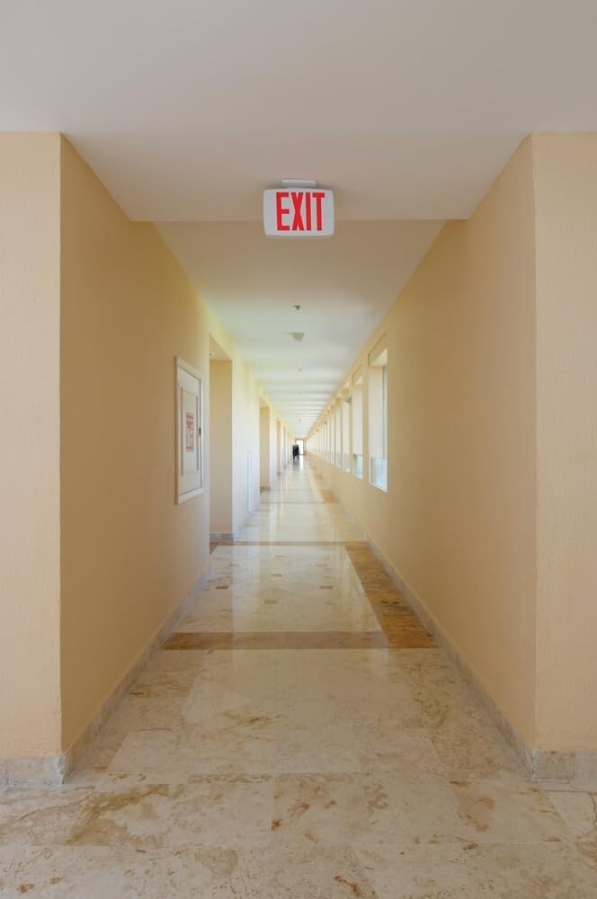 Exit Sign - Lithonia Lighting EXRG M6 Single-Sided LED, WHITE