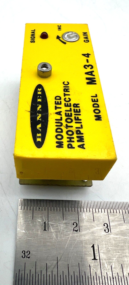 BANNER MA3-4 Adjustable Delay Module with RS8 Socket Base Logic Board Lot USA