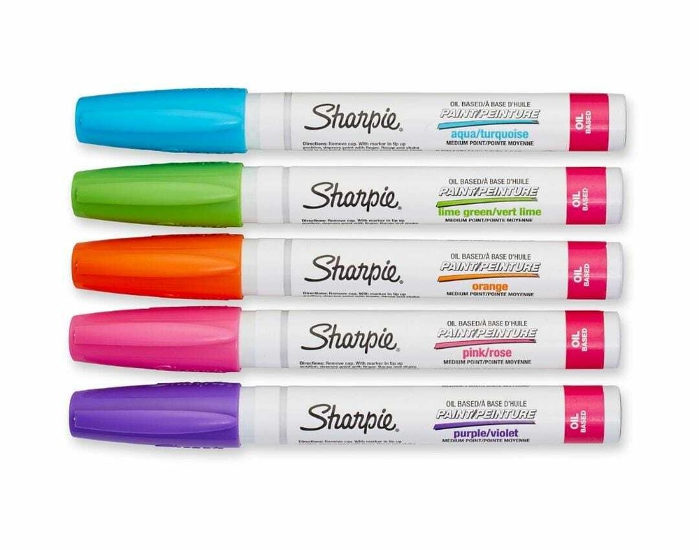 Sharpie 5pk Oil-Based Paint Markers Medium Tip Bright Colors