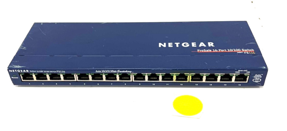 NETGEAR PROSAFE 16 PORT 10/100 SWITCH FS116