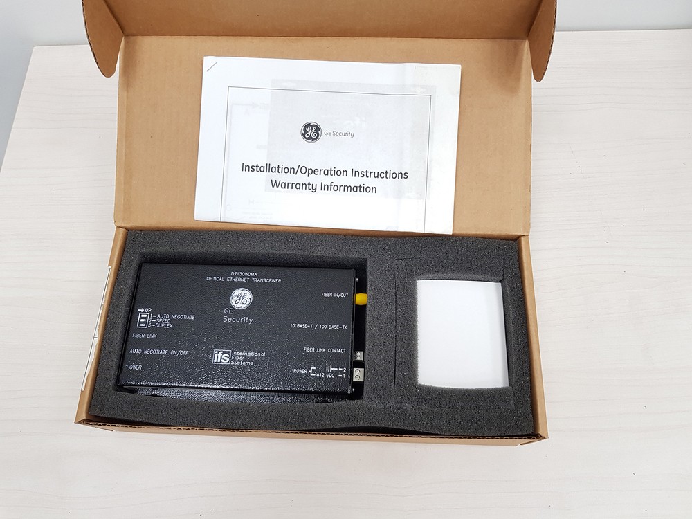 GE Ethernet Optical Transceiver Single Mode Laser IFS  D7130WDMA 10/100 Mbps