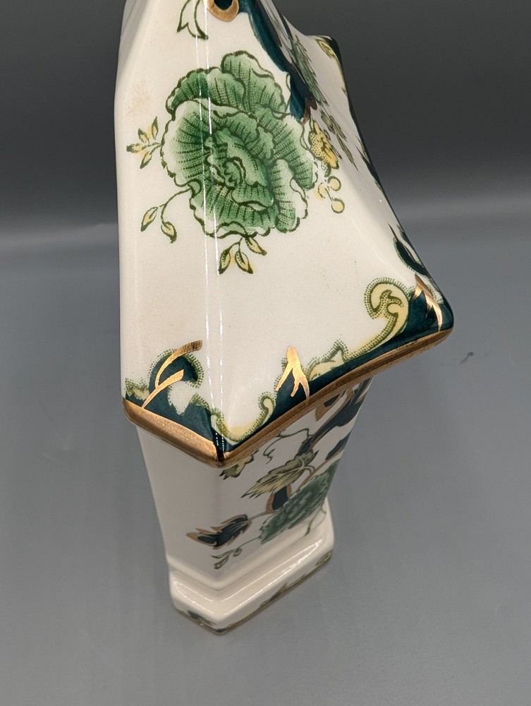 Masons Ironstone Chartreuse Mantel Clock Untested Quartz Battery Operated