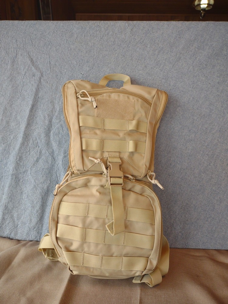 Tactical Molle Hydration Pack Backpack 3L TPU Water Bladder, Military Daypack