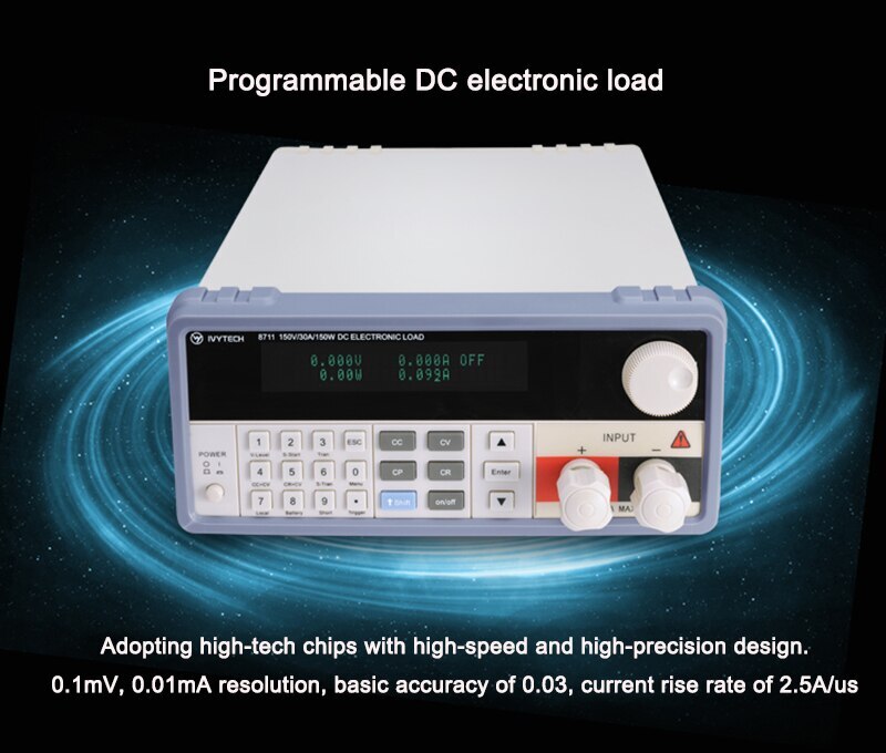 High Precision Programmable DC Electronic Load Testing Power Detector 150