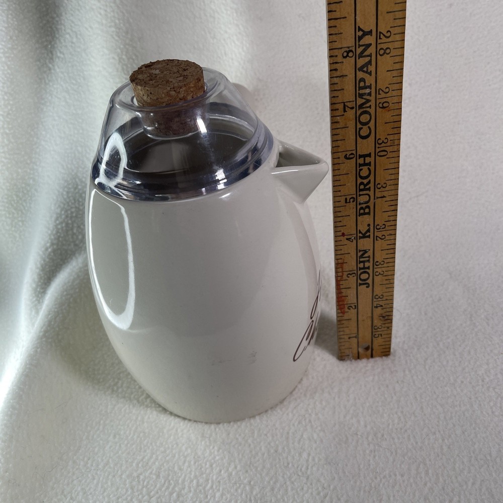 Hot Chocolate White Ceramic Pitcher with Lid - Bed Bath & Beyond