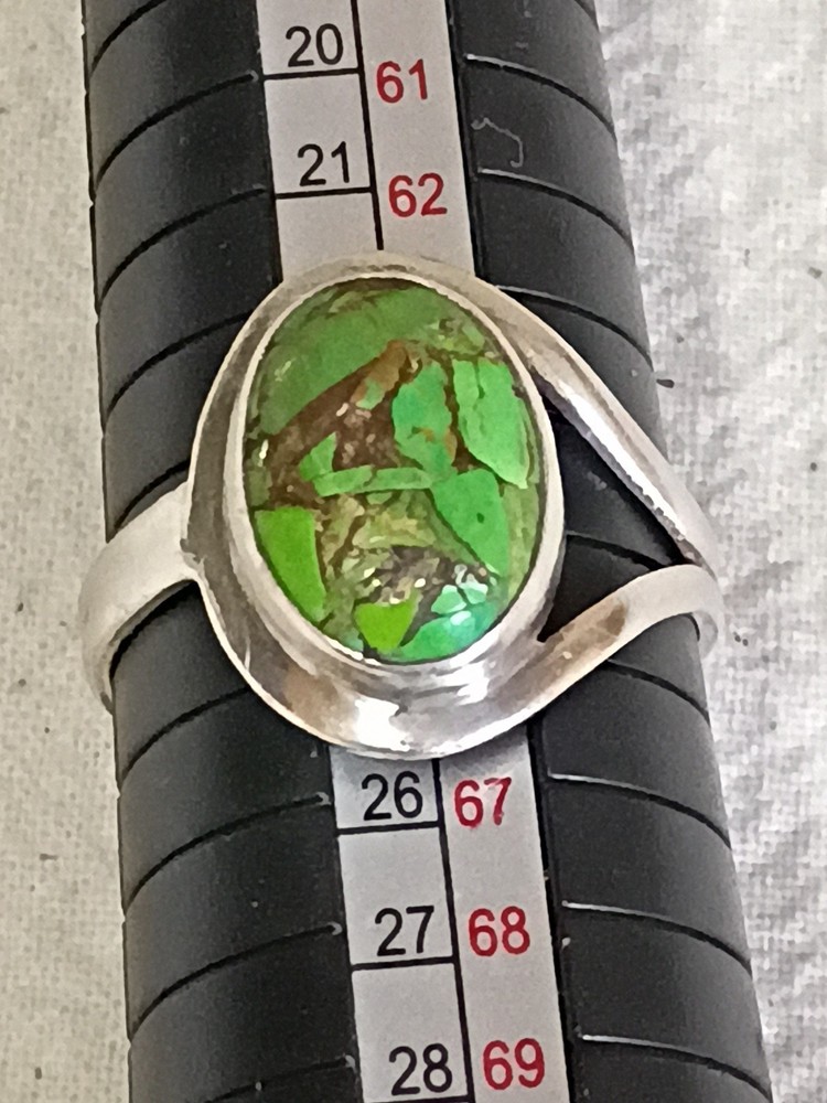 Sterling Silver And Turquoise Ring Size 11 0086 A3