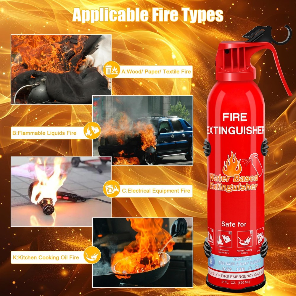 Fire Extinguishers for Home, 1 Pack Vehicle A portable