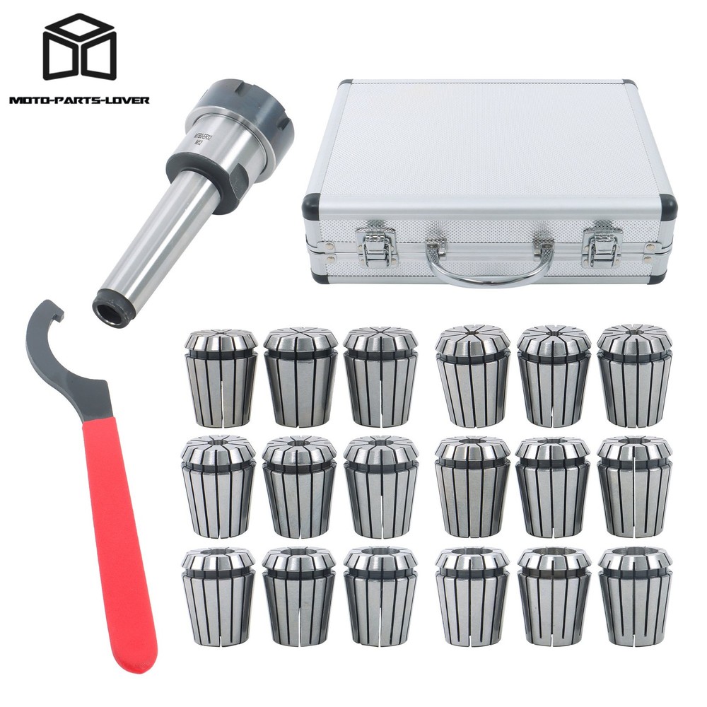Spring Collet Set 18pc ER32 for MT3 Spindle M12 Thread CNC Engraving Lathe