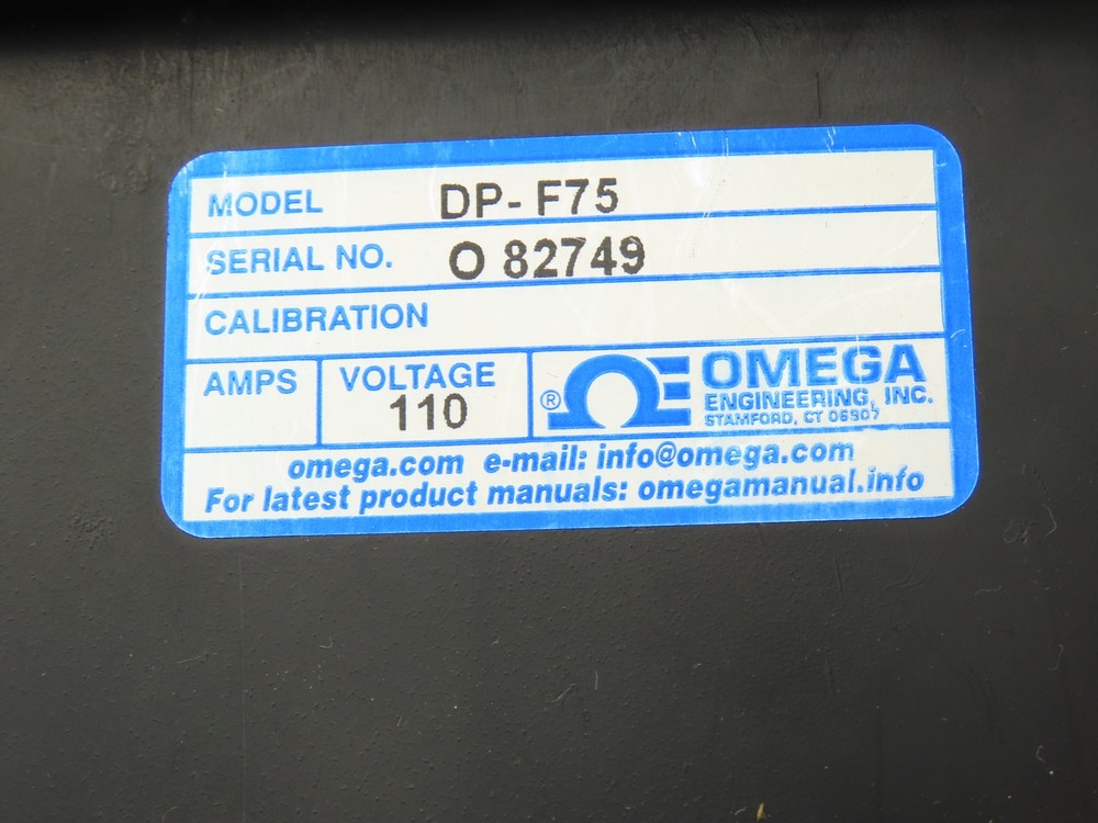 Omega DP-F75 Rate Meter Batch Control Totalizer 6 Digit Panel Meter 110V *READ*
