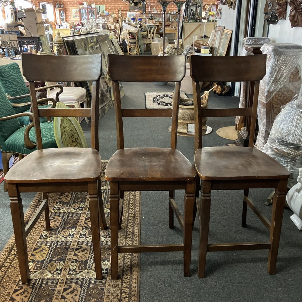 Vintage Set Of 3 DRM Counter Table Chairs