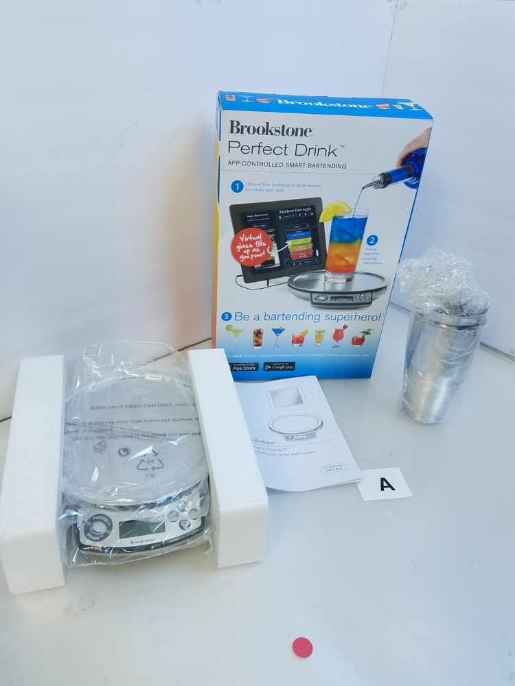 Brookstone Perfect Drink App-Controlled Smart Bartending Cocktail Scale