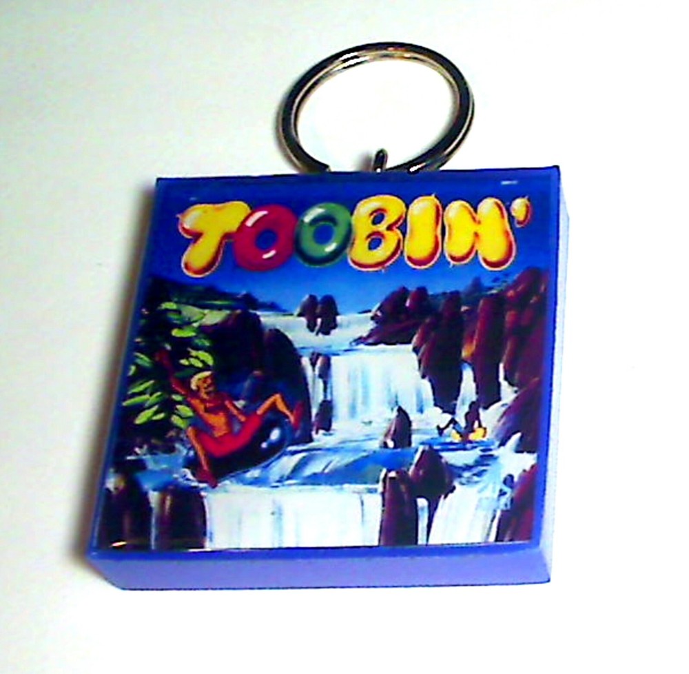 Toobin Arcade Marquee Coin Door accessory Keychain