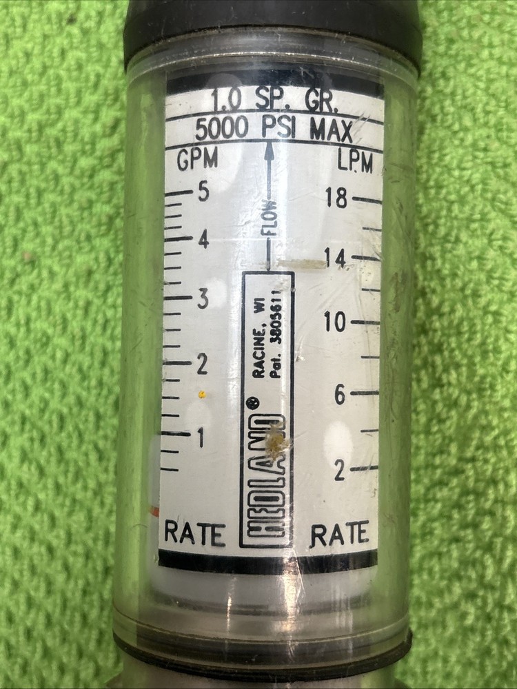 HEDLAND 3805611 FLOW METER with hose 5000 PSI