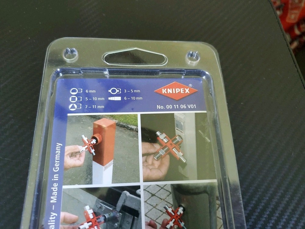 NIB - KNIPEX Tools SAE UNIVERSAL Constructuon Key # 00 11 06 V01