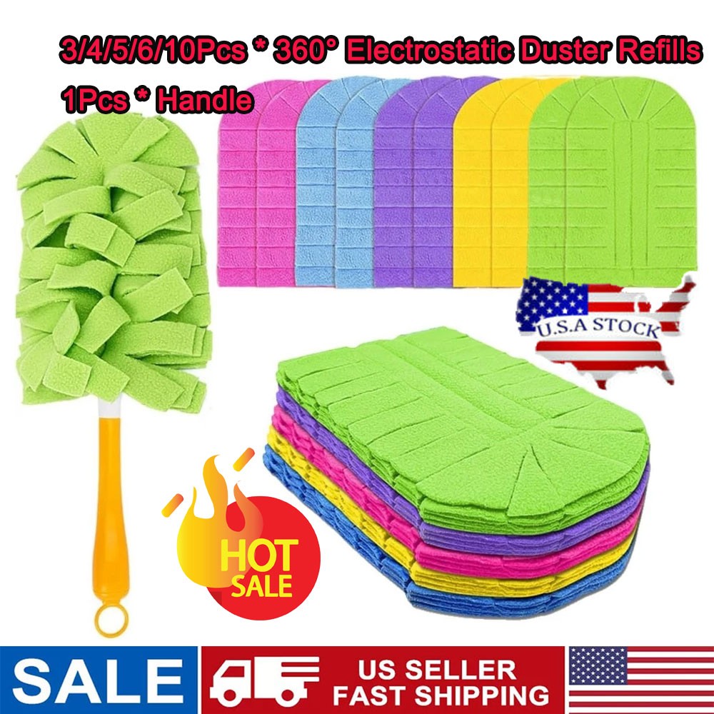 Duster Refills Reusable, 360° Electrostatic Duster Refills US