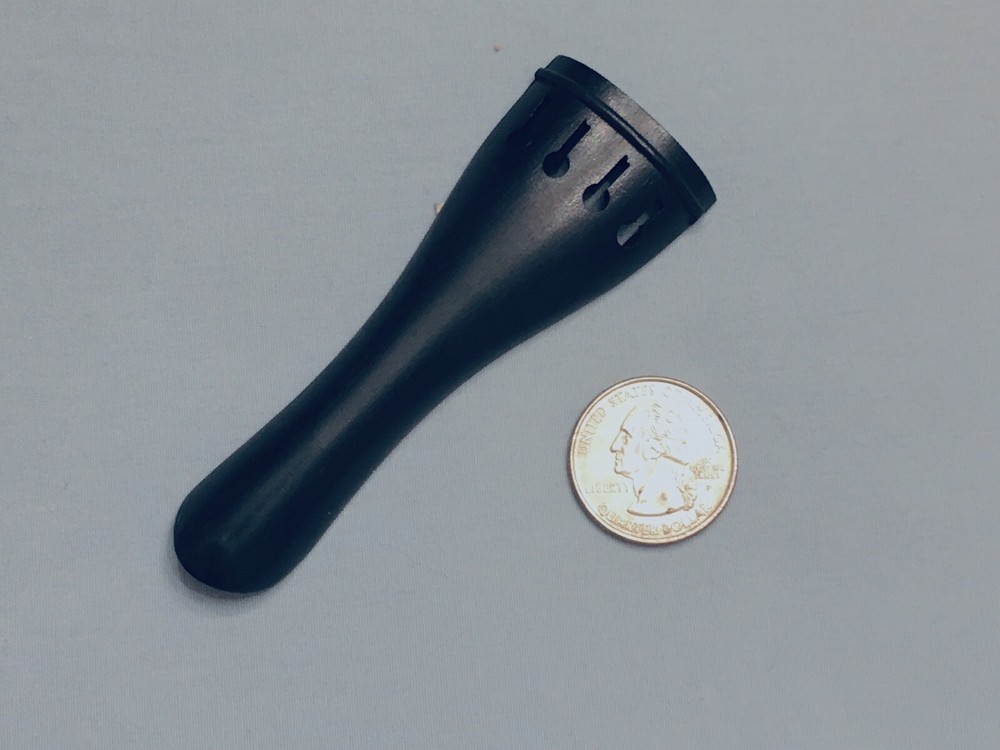 Solid Ebony Violin Tailpiece 1/4 Made In Germany NOS