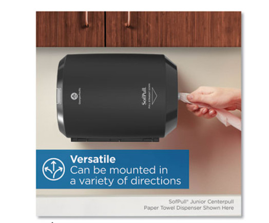 SofPull CenterPull Hand Towel Dispenser, 9.63 x 8.88 x 10.94, Black