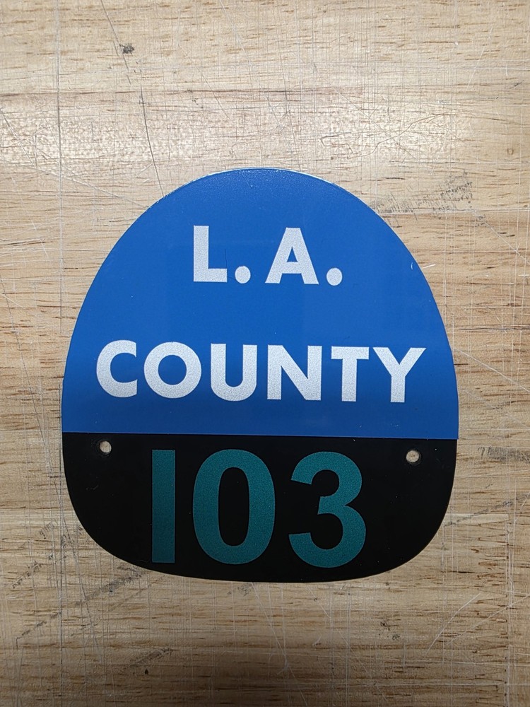 LA COUNTY 103 FIRE HELMET SHIELD