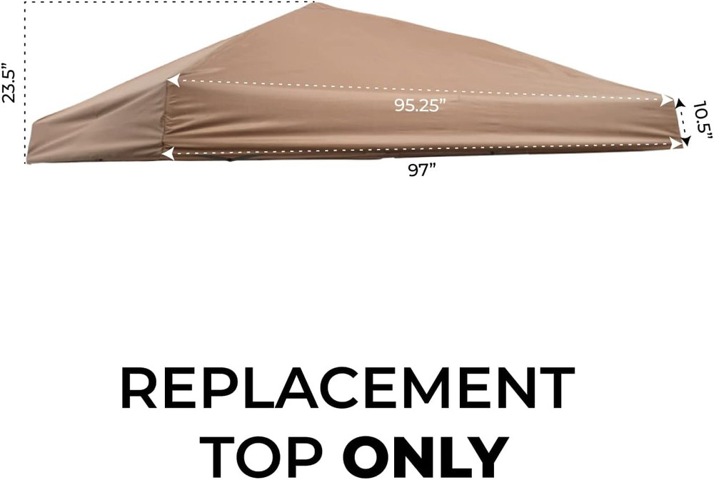 IMPACT CANOPY Pop up Canopy Replacement TOP ONLY, Khaki