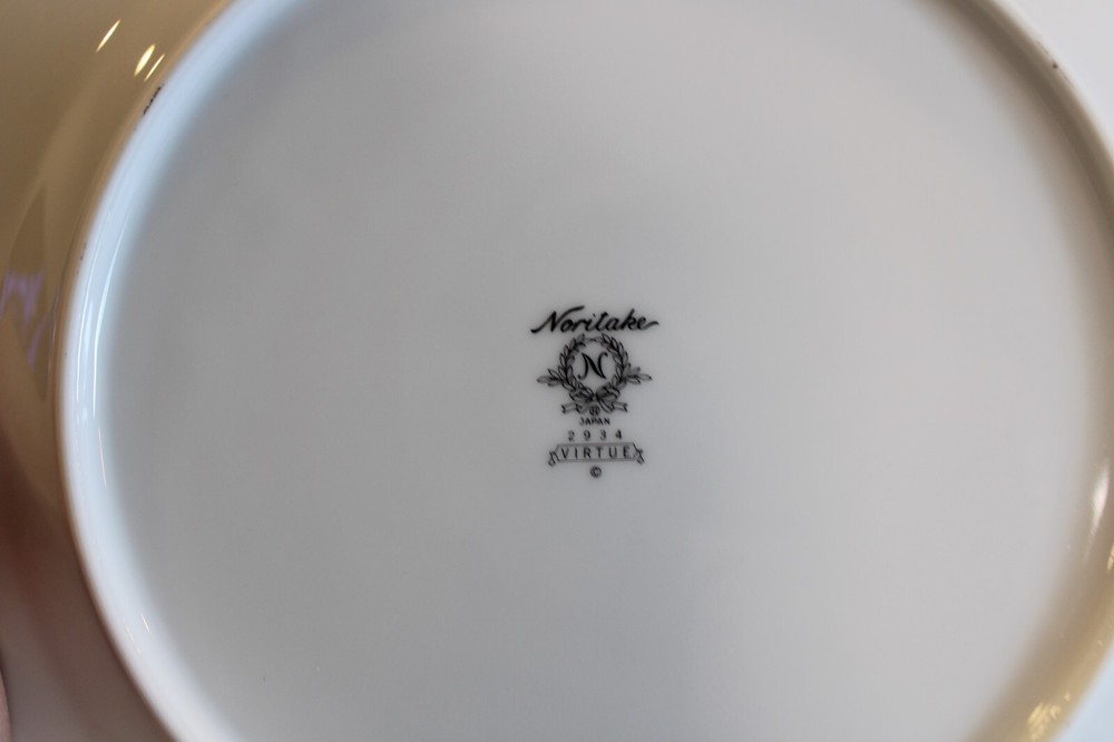 Noritake Virtue 5 Dinner Plates 10 5/8"