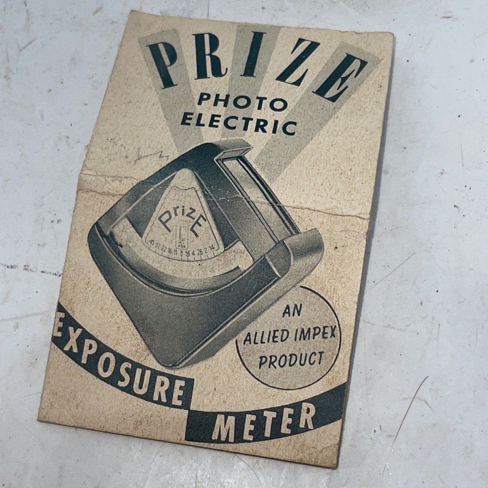 Rare German Prize Light / Exposure Meter - w/ Box & Manual