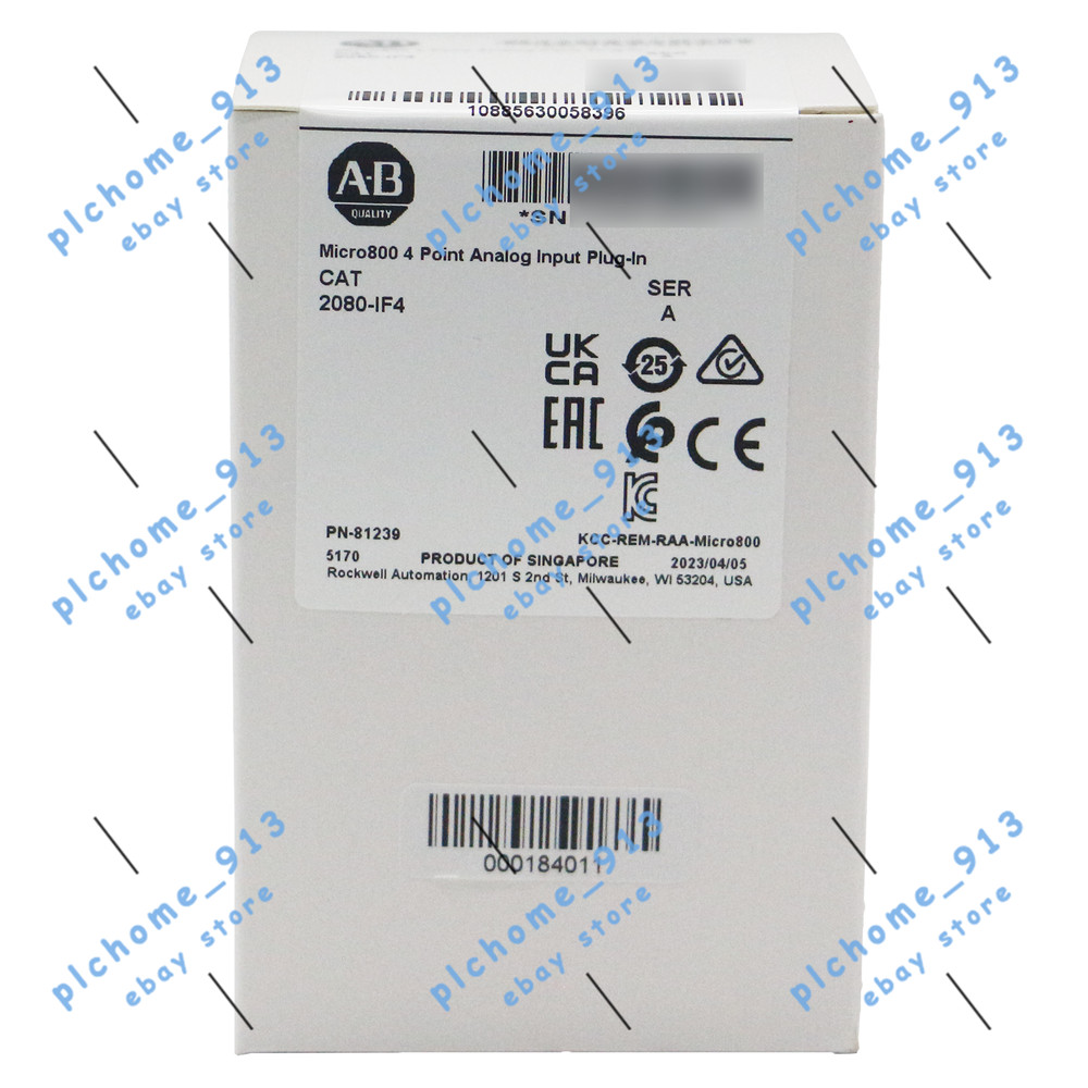 New Allen-Bradley 2080-IF4 2080 Micro800 System 4 Point Analog Input Plug-In