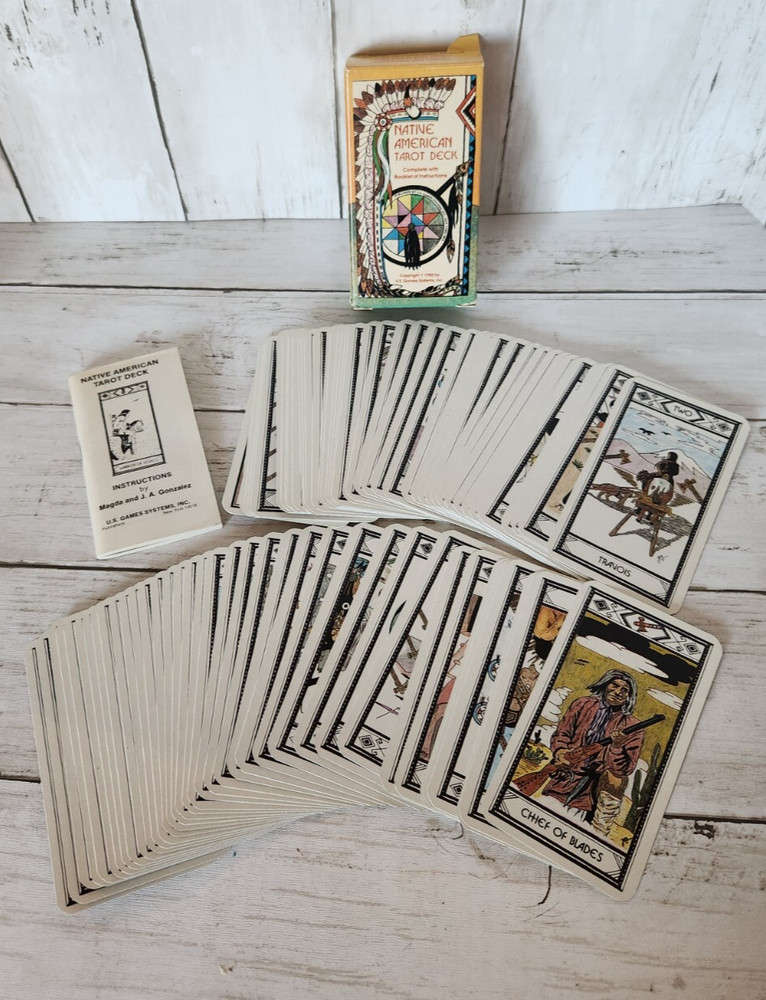 1982 Native American Tarot Card Deck Booklet Instructions