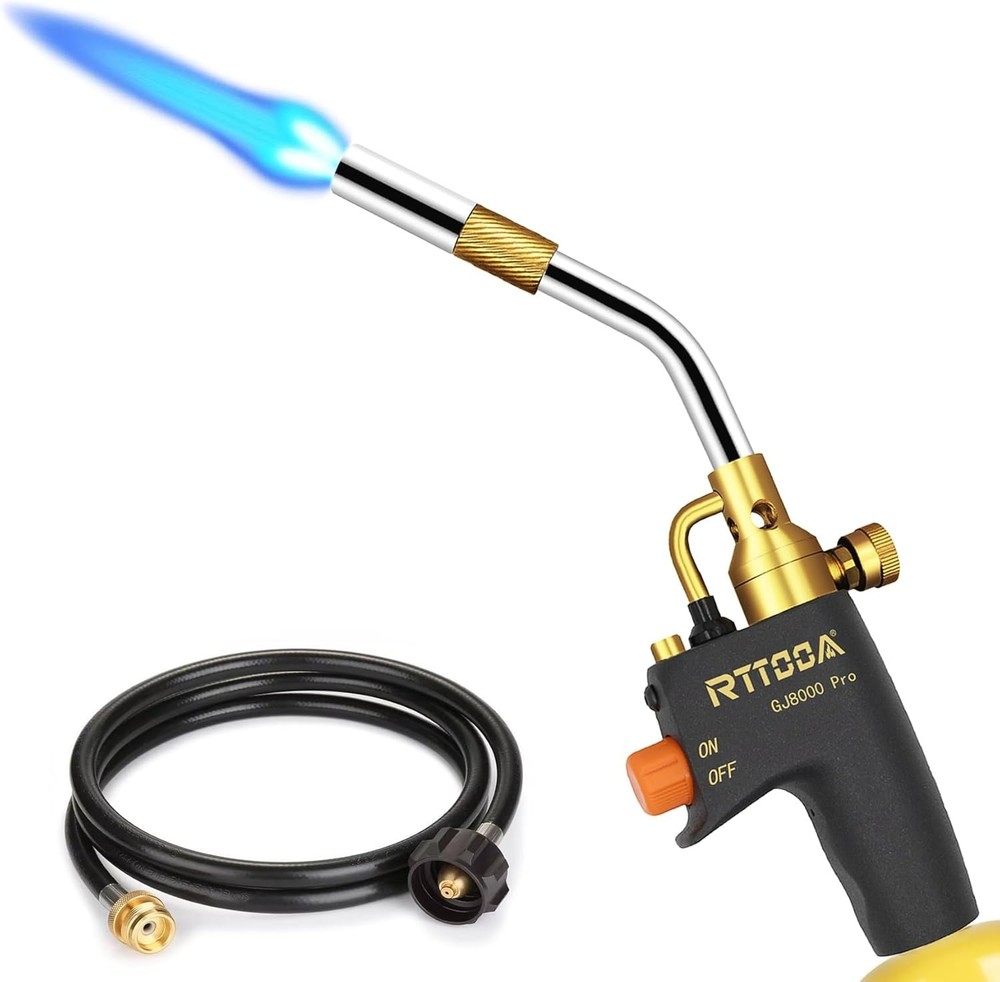 High-Performance Adjustable Propane Torch Kit with Self-Ignition