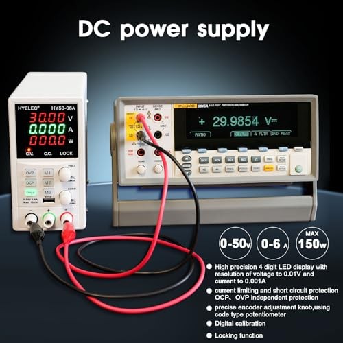 Variable DC Power Supply,0-50V 0-6A max150W Switching Regulated Bench Power