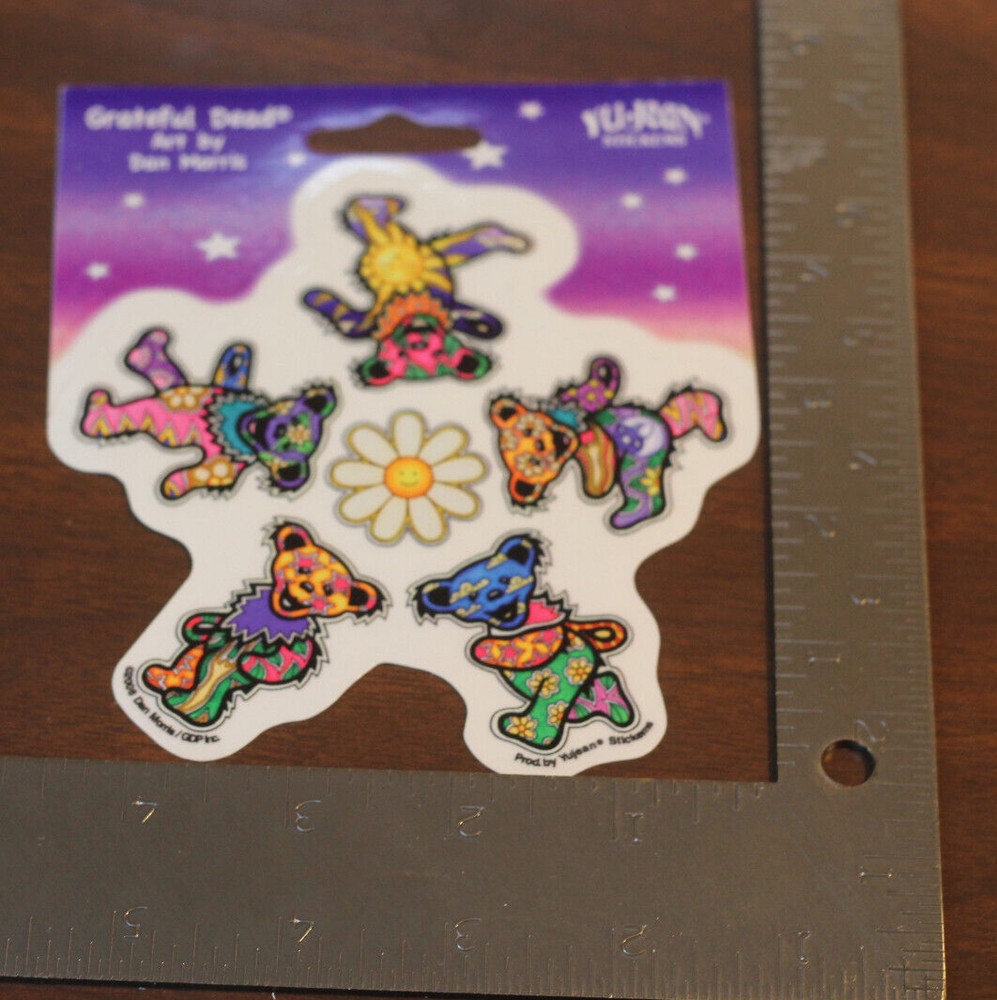NEW GRATEFUL DEAD DAISY BEARS STICKER