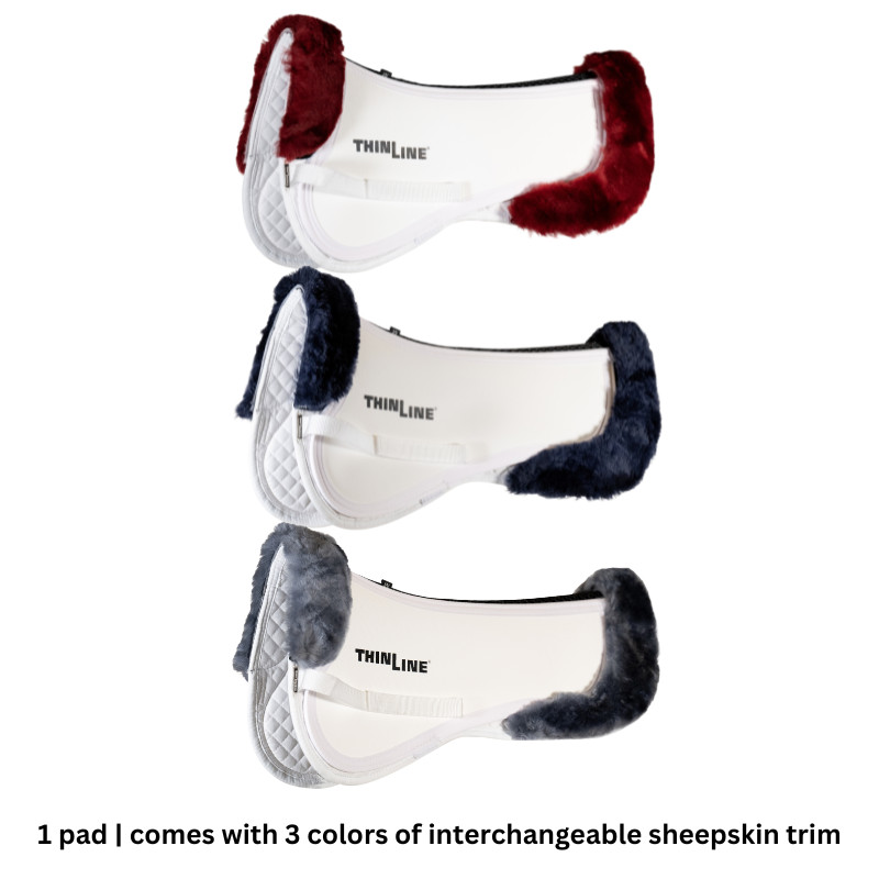 Thinline Trifecta Expressions Half Pad - White with interchangeable colored trim