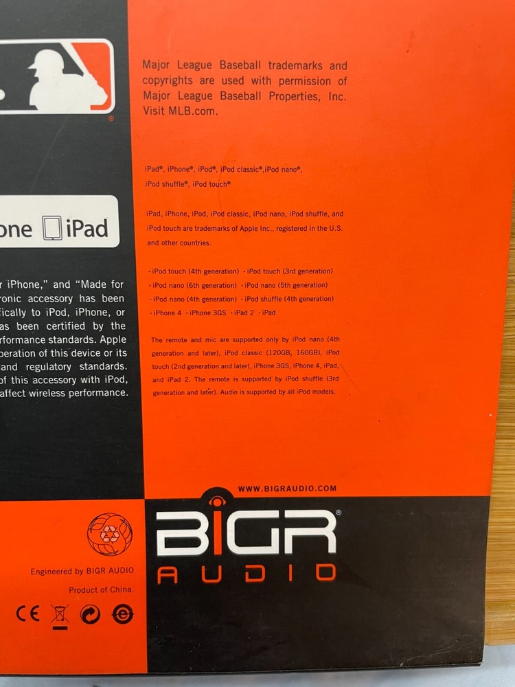 San Francisco Giants BIGR Audio Headphones MLB