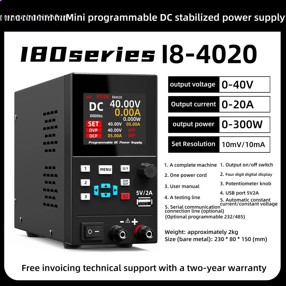 Programmable Dc Regulated Power Supply Lab 30V/10A 300W 40V/20A Adjustable Bench