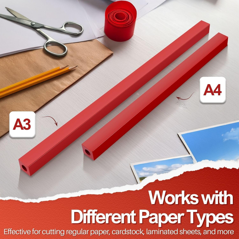 12" A4 Cutting Stick Replacement, Stack Paper Cutter Trimmer Blade Rubber Pad fo